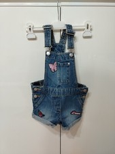 Salopette jeans bambina usato  Torrenova