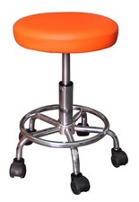 Tabouret orange roulettes d'occasion  Couzeix