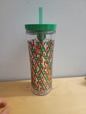Contigo Shake & Go 20 oz copo isolado tampa de palha AUTOCLOSE TVNA arte verde vermelho comprar usado  Enviando para Brazil