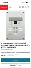 Platine monobloc antivandale d'occasion  Paris II
