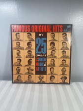 Famous Original Hits by 25 Great Country Music Artist Vinyl LP Record Cash Acuff comprar usado  Enviando para Brazil