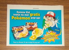 Seltene Werbung Danone Kid Joghurt POKEMON Pop-Ups 2001, usado comprar usado  Enviando para Brazil