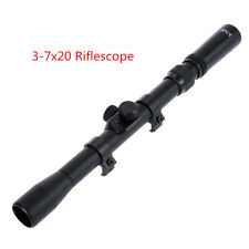 Escopo de rifle óptico tático 3-7x20 caça reflexo mira telescópica pistola de ar comprar usado  Enviando para Brazil