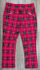 Roupas de bebê menina novo sem etiquetas infantil 3T vermelho xadrez elástico cintura calças, usado comprar usado  Enviando para Brazil