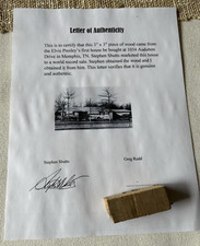 A Piece Of Elvis Presley First House on Audubon Drive com certificado de autenticidade comprar usado  Enviando para Brazil