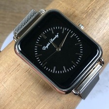 Relógio analógico de quartzo English Laundry feminino EL3582 mostrador preto pulseira de malha 37 mm 8" comprar usado  Enviando para Brazil