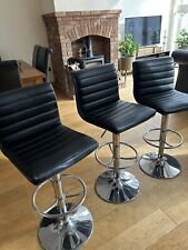 black x3 bar stools for sale  SHEFFIELD