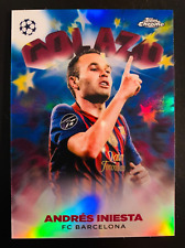 Usado, 2022-23 Topps Chrome Golazo Andres Iniesta Barcelona cartão refrator azul #/150 comprar usado  Enviando para Brazil