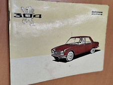 Peugeot 304 betriebsanleitung gebraucht kaufen  Spraitbach