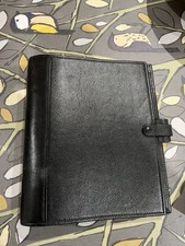 Filofax black leather for sale  SOUTHPORT