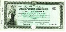 Buono postale fruttifero usato  Italia