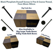 Plasterboard screws black for sale  BASILDON