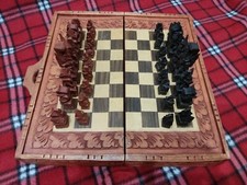 Set scacchiera legno usato  Avellino