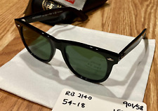 Óculos de sol Ray-Ban RB2140 preto clássico Wayfarer unissex 54mm e estojo perfeito!! comprar usado  Enviando para Brazil