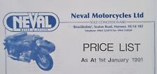 Neval motorcycles price for sale  LICHFIELD