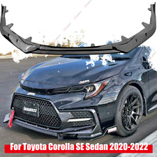 Kit divisor labial dianteiro preto brilhante para Toyota Corolla SE Sedan 2020-2025 comprar usado  Enviando para Brazil