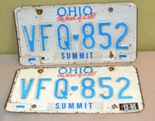 Plaques immatriculation ohio d'occasion  Pont-Évêque