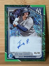 2024 Bowman #CPA-JR Jesus Rodriguez Chrome Prospect Auto Green Shimmer /99 comprar usado  Enviando para Brazil