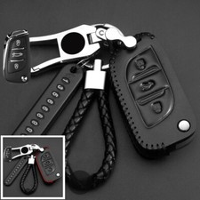 Capa chaveiro de carro couro genuíno para Peugeot 3008 5008 Citroen C2 C3 C4 C8 comprar usado  Enviando para Brazil