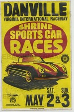 Pôster publicitário vintage 1950 Porsche 356 Carrera Speedster Virginia Race comprar usado  Enviando para Brazil