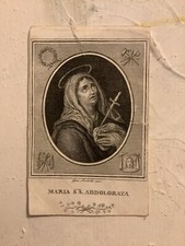 Santino antica incisione usato  Prato