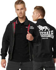 Lonsdale Harrington Kurtka Acton, z nadrukiem na plecach, Czarna S-3XL na sprzedaż  Wysyłka do Poland