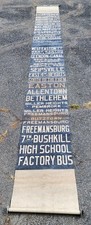 Placa de rolo de ônibus charter vintage da Pensilvânia Allentown Easton Bethleham Pa, usado comprar usado  Enviando para Brazil