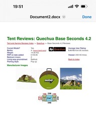 Person tent sale for sale  CHORLEY