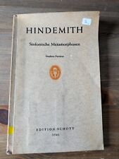 Hindemith sinfonische metamorp for sale  GLASGOW