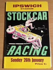 Stock car programme for sale  BURTON-ON-TRENT