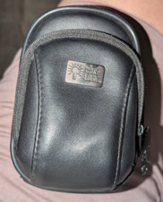 Estojo para câmera Case Logic couro sintético preto com zíper 5,75x4x2,25”, usado comprar usado  Enviando para Brazil