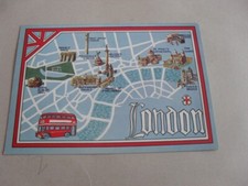 Postcard map london for sale  SHEFFIELD