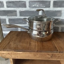 Panela Tupperware Chef Series aço inoxidável 3 qt com vaporizador , usado comprar usado  Enviando para Brazil