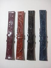 CINTURINO PELLE VERO COCCODRILLO EXTRA PIATTO NUOVO 19 / 16 mm. HANDMADE ITALY na sprzedaż  Wysyłka do Poland