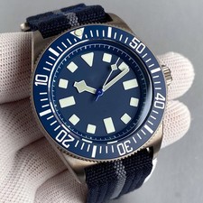 Relógio masculino sapo tático mergulho NH35 azul 42mm titânio 200M sapo safira 120 cliques comprar usado  Enviando para Brazil