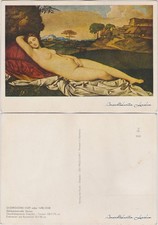 Pocztówka Śpiąca Wenus - Giorgione 1970, używany na sprzedaż  Wysyłka do Poland