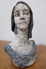 Busto ceramica raku usato  Italia