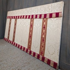 Ivory damask silk for sale  BETCHWORTH