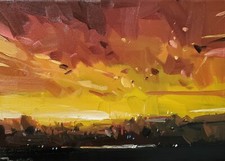 canvas sunset paint for sale  Tucson