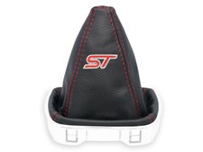 FÜR FORD MONDEO MK4 SCHALTMANSCHETTE SCHALTSACK LEDER STICKEREI st NAHT ROT na sprzedaż  PL