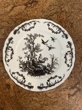 6 pratos de jantar AUX AU PROVENCE galo preto banheiro rural francês 10,5" grande comprar usado  Enviando para Brazil