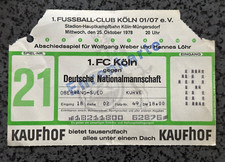 Köln eintrittskarte abschieds gebraucht kaufen  Rheinbach