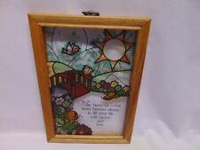 Stained glass wooden for sale  Cheshire