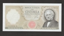 Italia banconota 100000 usato  Pompei