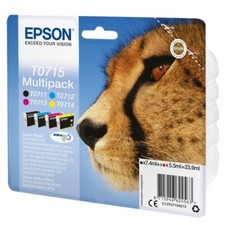 Lote genuíno de cartuchos de tinta chita EPSON T0711 T0712 T0713 T0714 (T0715) comprar usado  Enviando para Brazil