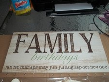 Usado, Calendário de parede aniversário família lembrete placa decoração para casa NOVO comprar usado  Enviando para Brazil