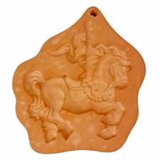 Molde de biscoito prensa de algodão 1992 carrossel cavalo circo justo terracota chocolate 5" comprar usado  Enviando para Brazil