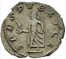 Antoniniano gallieno 253 usato  Roma