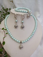 Perlenschmuck set tlg gebraucht kaufen  Burgheim