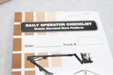 Daily operator checklist for sale  Chillicothe